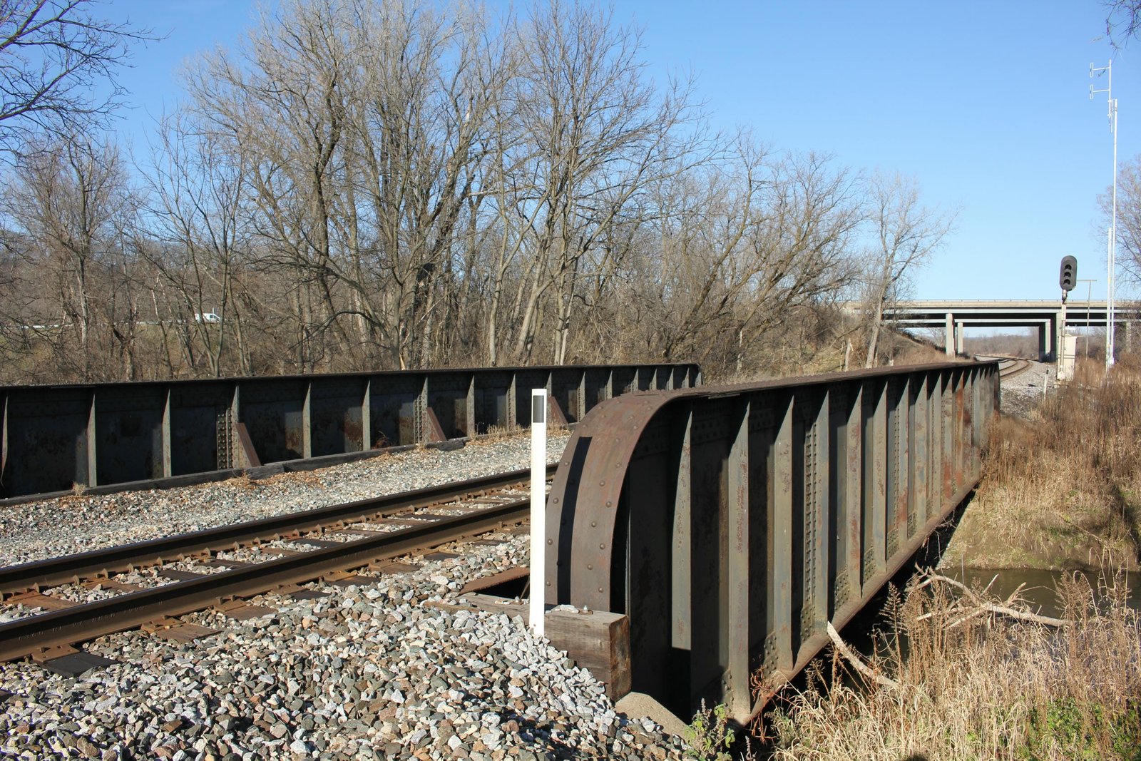 Looking east